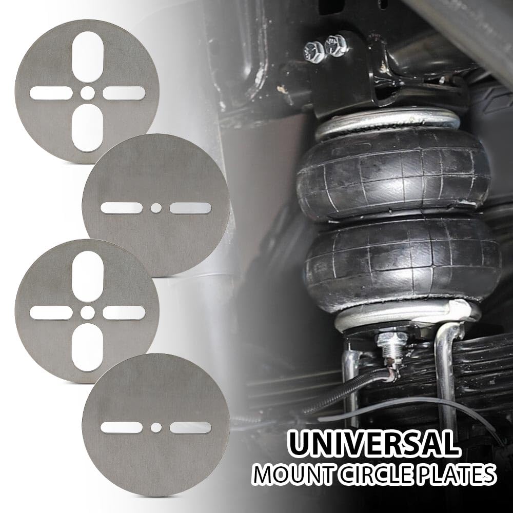 G-PLUS Universal Air Ride Mount Plates Upper Lower Dual or Single Port 2500 2600 Bags
