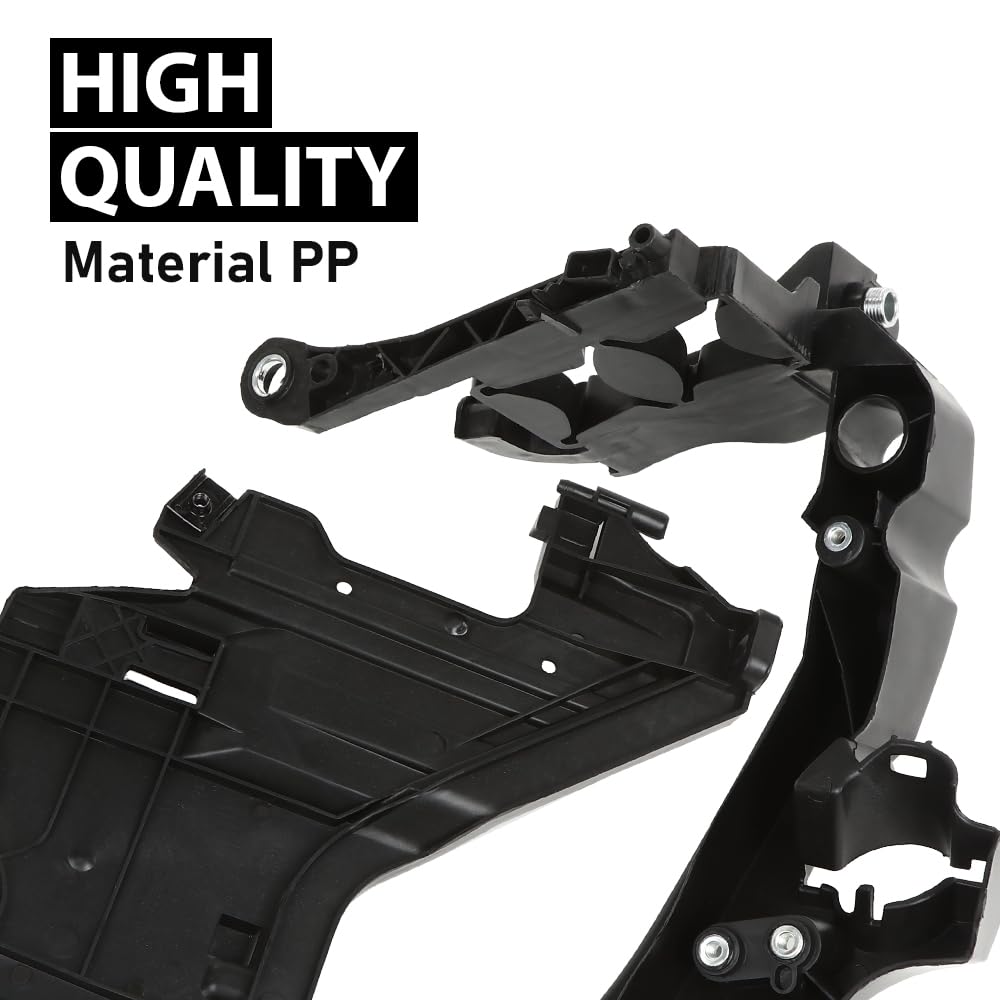 G-PLUS Headlight Mount Bracket Support + Base Plate 4PCS Kit Compatible with Audi A4 / S4 B8 2008-2012 ,Compatible with Audi A4 Allroad 2010-2012