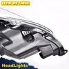 G-PLUS Headlights Compatible With 2013 2014 2015 Nissan Altima 4-Door Sedan Factory Style Automotive Halogen Model Headlamps (Clear Lens Chrome Housing Amber Reflector),faros delanteros