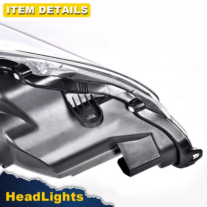 G-PLUS Headlights Compatible With 2013 2014 2015 Nissan Altima 4-Door Sedan Factory Style Automotive Halogen Model Headlamps (Clear Lens Chrome Housing Amber Reflector),faros delanteros