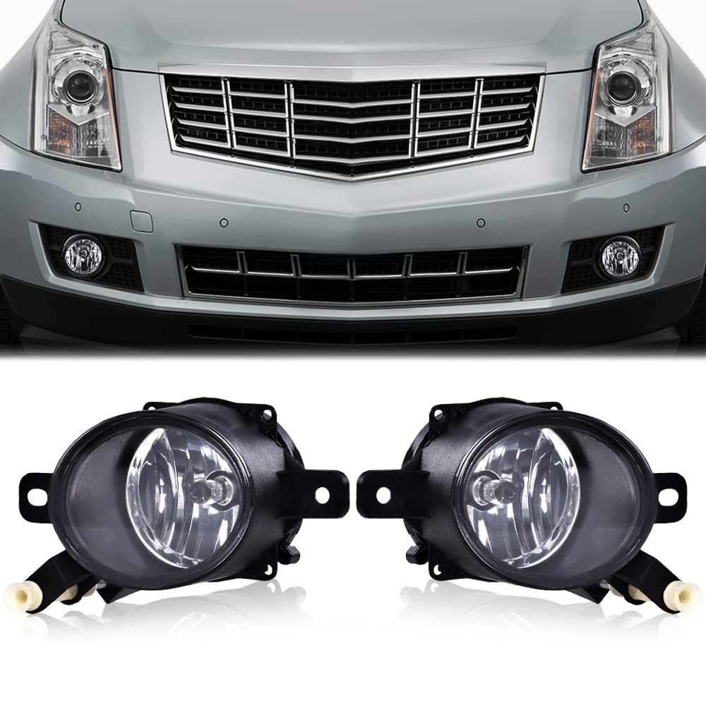 G-PLUS Fog Lights Compatible with Chevy Malibu 2013-2015 /Fit Chevy Malibu Limited 2016 /Fit Saturn Astra 2008-2009 Clear Lens Black Housing Fog Lamps 94708773 94708774 116-01278R GM2592301