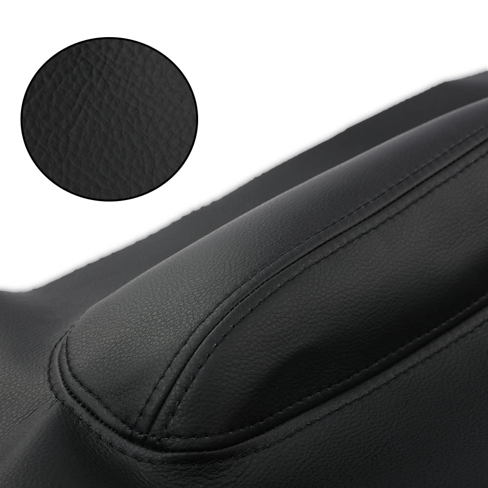 G-PLUS Door Panel Insert Card Leather Cover Compatible with 1998-2010 VW Beetle 2Pcs Black