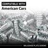 G-PLUS License Plate Screws Self Tapping Pan Head Compatible with Most Vehicles (100 Pkg)