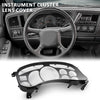 G-PLUS Instrument Cluster Lens Cover Compatible with Chevy Tahoe Silverado 1500 GMC Yukon Sierra 1999 2000 2001 2002 16227347 Black