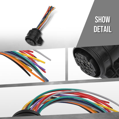 G-PLUS Transmission Connector 16-Pin Plug w/Wires Fit Audi A4 allraod Quattro 2012-2016 Fit Audi A6 allraod Quattro 2001-2005 3D0973993 Black