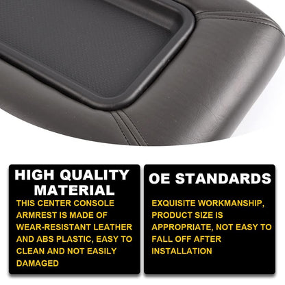 G-PLUS Center Console Lid Replacement Kit Compatible with GMC Sierra Yukon Chevy Silverado Avalanche Suburban Tahoe 1999-2007 Armrest Lid w/o Charging 19127364 19127365 19127366 (Beige)