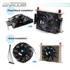 G-PLUS Universal 7" Slim Pull Push Engine Oil Cooler Radiator Cooling Fan 12V 80W Mount Kit,Black 1PCS