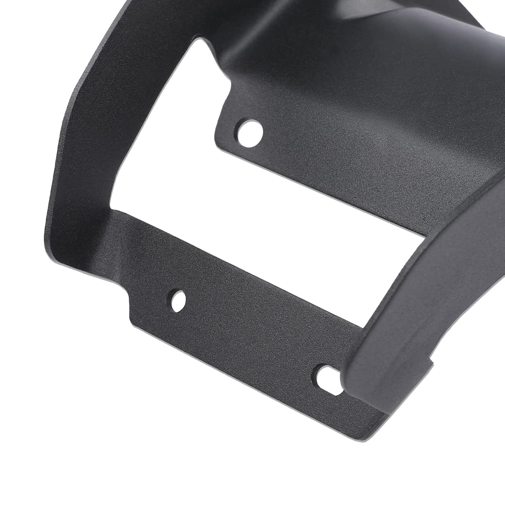 G-PLUS Running Board Mounting Brackets Compatible with Ford F150 2015 2016 2017 2018 2019 2020 2021 2022 Black Rectangular Set of 2