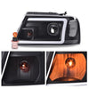 G-PLUS LED Headlights Assembly Fit Ford F150 2004-2008,Fit 2006-2008 Lincoln Mark Lt(NOT Fit 2004 F150 Heritage/Flareside Beds) Clear lens Black Housing Clear Reflector,DRL Headlamps Faros Delanteros