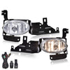 G-PLUS Bumper Fog Lights, Compatible with Honda Accord Sedan 2011 2012 Clear Lens Fog Lamps w/Switch Driver & Passenger Side