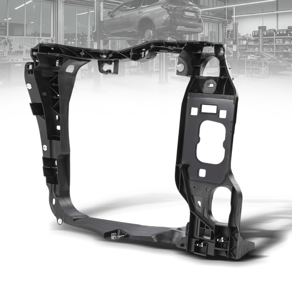 G-PLUS Front Left Side Intermediate Radiator Support Assembly w/ Bracket Compatible with Porsche Macan 2015-2018 95B805295 Direct OE Replacement Black