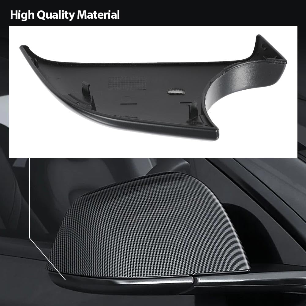 G-PLUS Right Side Door Mirror Lower Cover Holder Tray Black Compatible With Tesla Model 3 2017-2022 22873006