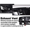 G-PLUS LED DRL Headlights Assembly Left Driver & Right Passenger Bumper Headlamps Compatible with GMC Sierra 1500 1999-2007; Fit GMC Sierra 1500 HD 2001-2007 Clear Lens Black Housing Clear Reflector