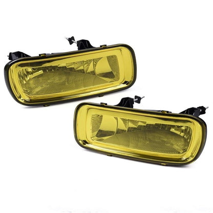 G-PLUS Bumper Fog Lights Compatible With 2004-2006 F150/ 2006 Lincoln Mark LT Pickup Truck, Driving Fog Lamps w/Bulb Driver & Passenger Pair Yellow Lens