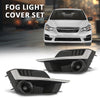 G-PLUS Fog Light Cover Set Chrome Molding Compatible with Impreza Sport 2015 2016 Without Fog Light Hole 57731FJ400 SU1039109