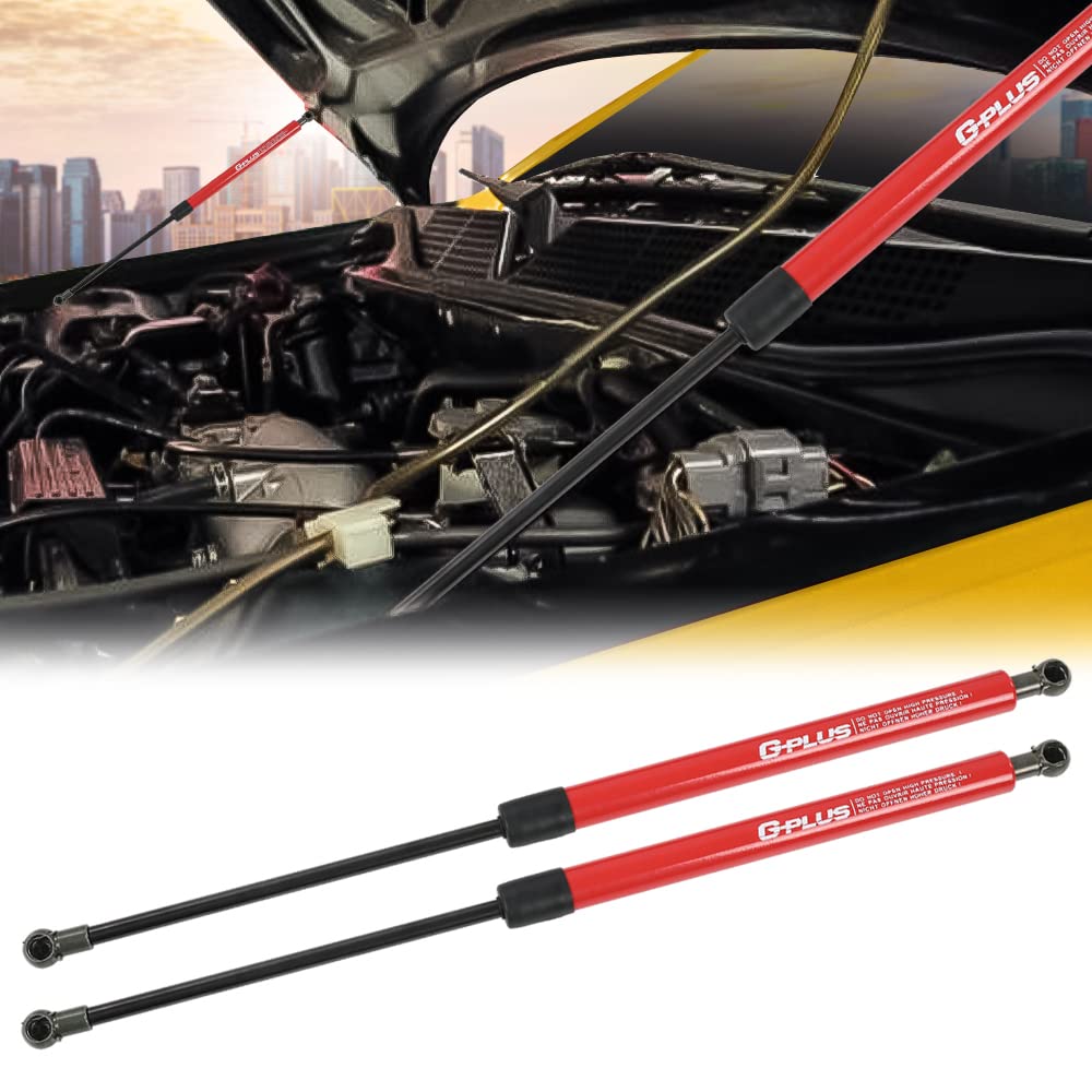 G-PLUS Racing Bonnet Hood Lift Gas Strut Shock Compatible with Honda Civic EG EK EJ EH 1992-2000 Hood Panel Bonnet Gas Struts Red