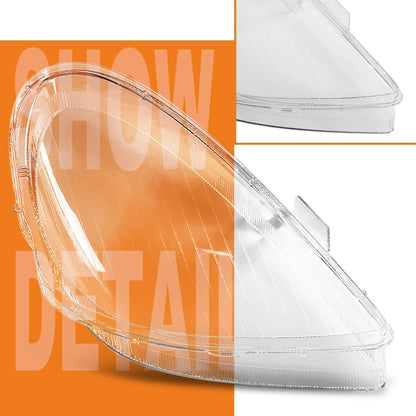 G-PLUS Headlight Lens Cover Compatible with Benz R171 SLK 2005-2011 Left & Right Pair Front Headlamp Lens Cover Clear