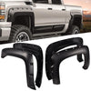 G-PLUS Fender Flares 4 PCS Smooth Pocket Riveted Compatible with 2007-2013 Chevy Silverado 1500, Fit 69.3" Short Bed Crew Cab (Not Fit 07 Classic Models & GMC Sierra) Front & Rear Wheel Flares Cover
