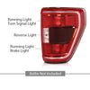G-PLUS LED Tail Lights Rear Brake Lamp Left and Right Compatible with Ford F150 XLT 2021-2023 w/Blind Spot Fit for w/Factory Incandescent Model Red Lens Luces TraserasAssembly