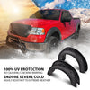 G-PLUS 4PCS Fender Flares Compatible with Ford F150 2004-2008 with 66.0" / 67.0" / 78.0" / 96.0" Bed Length (Not Fit Heritage Models) Wheel Opening Molding Arch Trim, Textured Riveted Style