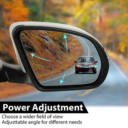 G-PLUS Rear View Mirror w/Blind Spot Right Passenger Side Compatible with Benz X253 Class GLC300 GLC350 2016-2021 2538101416 2538103500 White