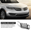 G-PLUS Front Right Bumper Grille Insert Chrome, Compatible with Lincoln MKX 2016-2018, Passenger Side, FA1Z8200AA, FO1200597 Black&Silver