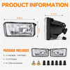 G-PLUS Front Bumper Fog Lights W/Bulbs Compatible With Chevy Silverado/Tahoe 2007-2015/Fit Suburban 2007-2015 Left & Right Driving Fog Lamp Clear Lens