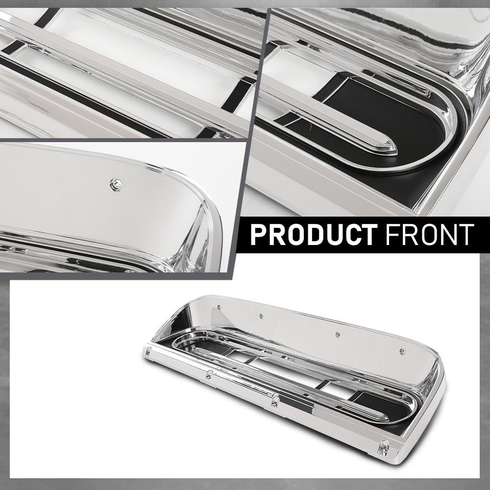 G-PLUS Dash Bezel Trim Compatible with Ford F100 F350 Truck 1967 1968 1969 1970 1971 1972 Chrome Dashboard Cover Panel