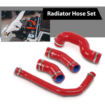 G-PLUS Red Radiator Hose Set Fit for HMMWV & Humvee 12339160 12339159 12339162 12340046