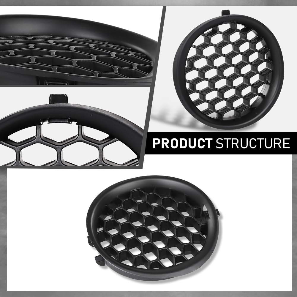 G-PLUS Fog Light Cover Grilles Left&Right Compatible with Subaru Impreza (Wagon & Sedan) 2008-2014 Black 57731FG210