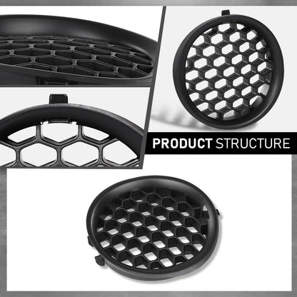 G-PLUS Fog Light Cover Grilles Left&Right Compatible with Subaru Impreza (Wagon & Sedan) 2008-2014 Black 57731FG210