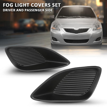 G-PLUS Fog Light Covers Set Driver and Passenger Side Compatible with Toyota Yaris Base 2012,Fit Toyota Yaris Base Sedan 2007-2011,Fit Toyota Yaris S 2007,Fit Toyota Yaris S Sedan 2008-2009