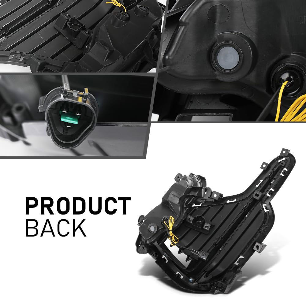 G-PLUS Fog Lights Daytime Running Light DRL LED with Turn Lamp Compatible with Hyundai Elantra Sport 2017-2018