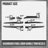 G-PLUS Dashboard Panel Trim Door Handle Trim Compatible with Jeep Grand Cherokee 2011-2021 7pcs Center Console Panel Trim & Inner Door Handle Trim