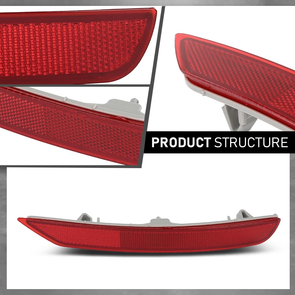 G-PLUS Rear Bumper Reflector Light Lamp Passenger Side Compatible with Subaru Forester 2.0L 2.5L 2009-2018 84281SC000