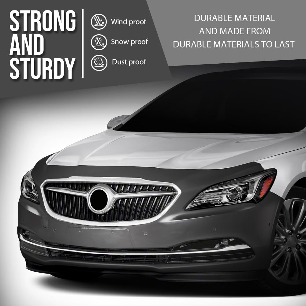 G-PLUS Front Bumper Cover Primed Compatible with Buick Lacrosse 2017 2018 2019 (with Park Assist Holes) 26243327, 26216473, 26686231, GM1000A17, Black