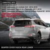 G-PLUS Rear Lower Bumper Cover Fascia Compatible with Toyota RAV4 SE 2016 2017, Fit Toyota RAV4 2016 2017 2018, 521690R010, Black
