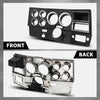 G-PLUS Dash Instrument Bezel w/Wiper Switch Hole Storage Box Compatible with 1981-1983 Chevy GMC Truck Blazer Suburban Black 14023004