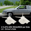 G-PLUS Lower Fender Retaining Clips Chrome Molding Trim Compatible with 1981-1988 Cutlass,2 PCS Clip Mounting Retainer Kit GM # 22510423