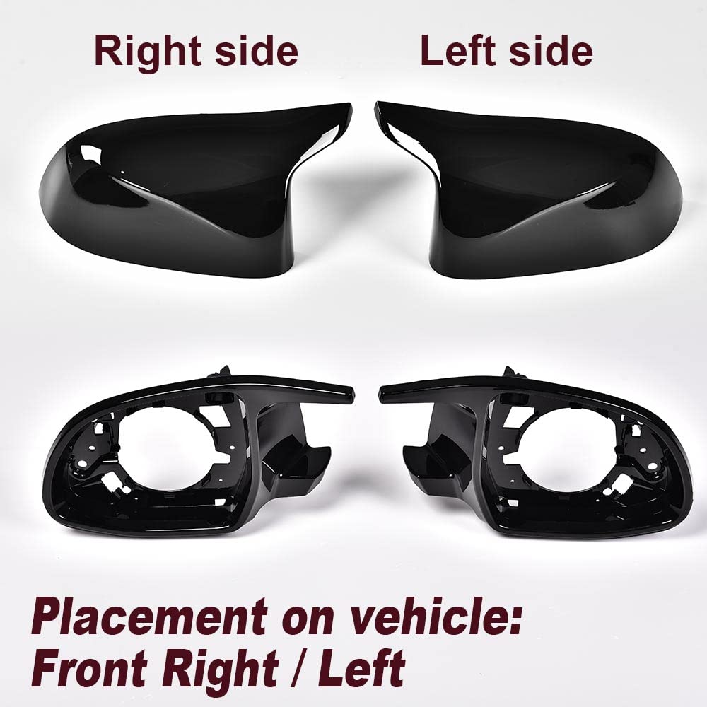 G-PLUS Rearview Mirror Cover Cap & Frame Compatible With Bmw X3 X4 X5 X6 X7 Series G01 G02 G05,Front Left Right Side 4PCS