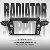 G-PLUS Radiator Core Support Compatible with Porsche Cayenne 2003 2004 2005 2006 2007 2008 2009 2010 95550559402 Black