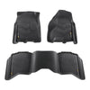 G-PLUS Floor Mats Compatible with Dodge Ram 2500/3500 2010-2018/Fit Dodge Ram 1500 2009-2023(19-23 Classic Body) Crew Cab w/Auto Trans All Weather Full Cover Protection TPE Liners 1st & 2nd Row 3PCS