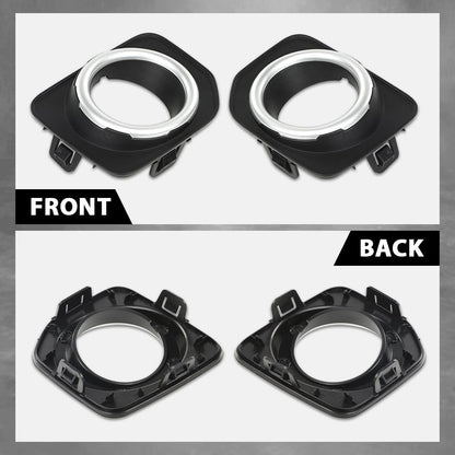 G-PLUS Fog Lamp Light Cover Bezel Compatible with LR4 2010-2016 2PCS ABS Plastic Trim