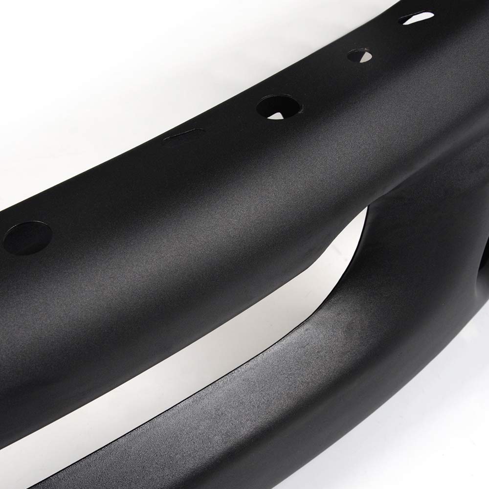 G-PLUS Front Bumper Shell Face Bar Primered Black Steel w/Round Fog Light Holes Compatible with Dodge Ram 1500 2002-2008 / Fit Ram 2500 3500 2003-2009 Primered Black Steel
