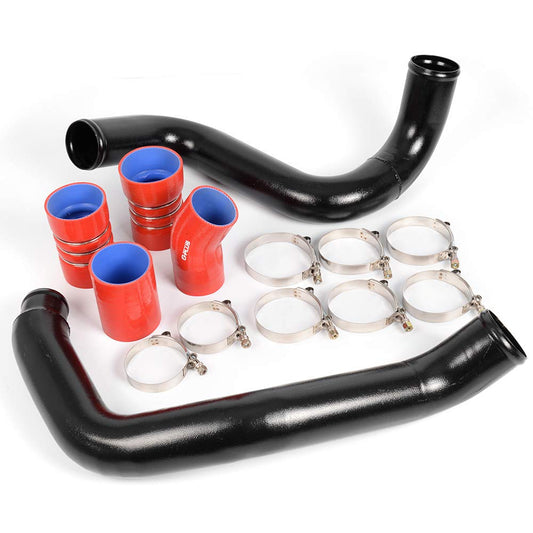 G-PLUS Turbo Intercooler Pipe And Boot Kit CAC Tubes Compatible With 2003-2007 Ford F250 F350 F450 SUPER DUTY 6.0L V8 Powerstroke Diesel