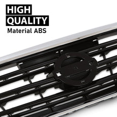 G-PLUS Grille Front Bumper Upper for Nissan Sentra SR 2013-2015 Chrome Insert Close-up View