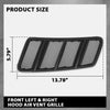 G-PLUS Front Hood Air Vent Grille Pair, Compatible with Benz W166 GL GL350 GL450 GL550 GL63 AMG ML ML350 ML550 ML63 AMG 2012-2015, LH Driver & RH Passenger Side 2PCS, 1668800105, 1668800205