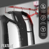 G-PLUS 5ft-7ft Adjustable Paint Stand Automotive Painting Rack 8 Hooks w/ 4 Swiveling Wheels Auto Body Stand for Painting Drying Rack Red