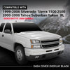 G-PLUS TPE Dashboard Dash Cover Molding, Compatible with Chevy Silverado GMC Sierra 1500 2500 1999-2006/ Chevy Avalanche Suburban Tahoe GMC Yukon/XL 2000-2006