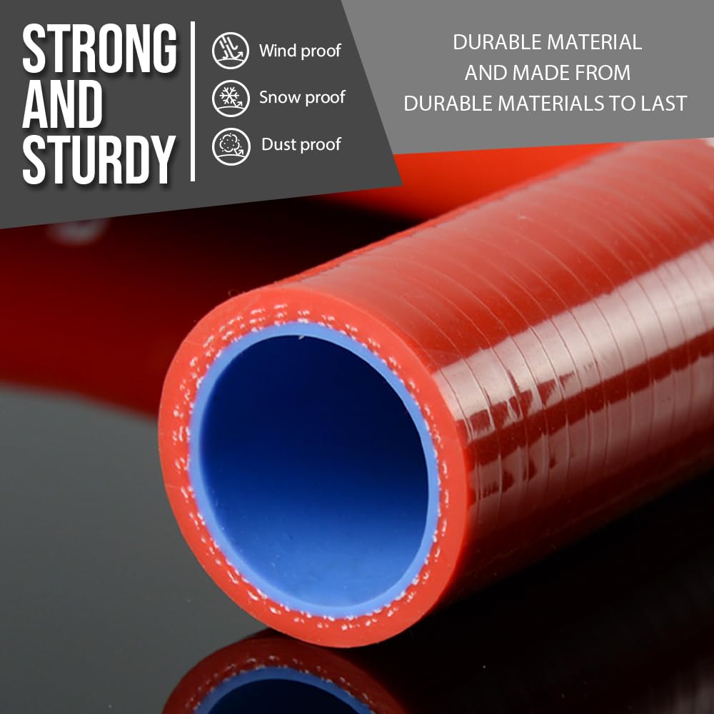 G-PLUS Upper lower Radiator Hose Compatible with Toyota Tacoma 2005-2015 (4.0L V6) Fit Toyota 4Runner 2003-2009 (4.0L V6) Fit Toyota FJ Cruiser 2007-2014 (4.0L V6) Red